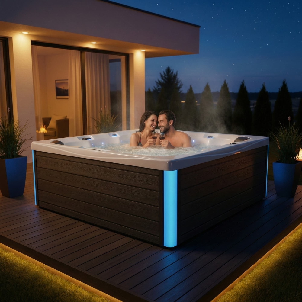 Wanna SPA WaterWorld Deluxe zdjęcie aranżacyjne wieczór