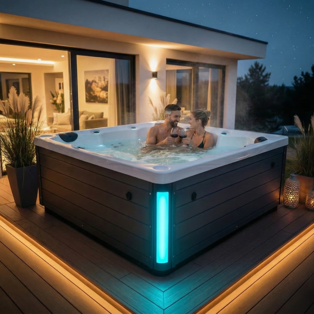 Wanna SPA WibeSPA Atlantis Deluxe zdjęcie aranżacyjne  wieczór
